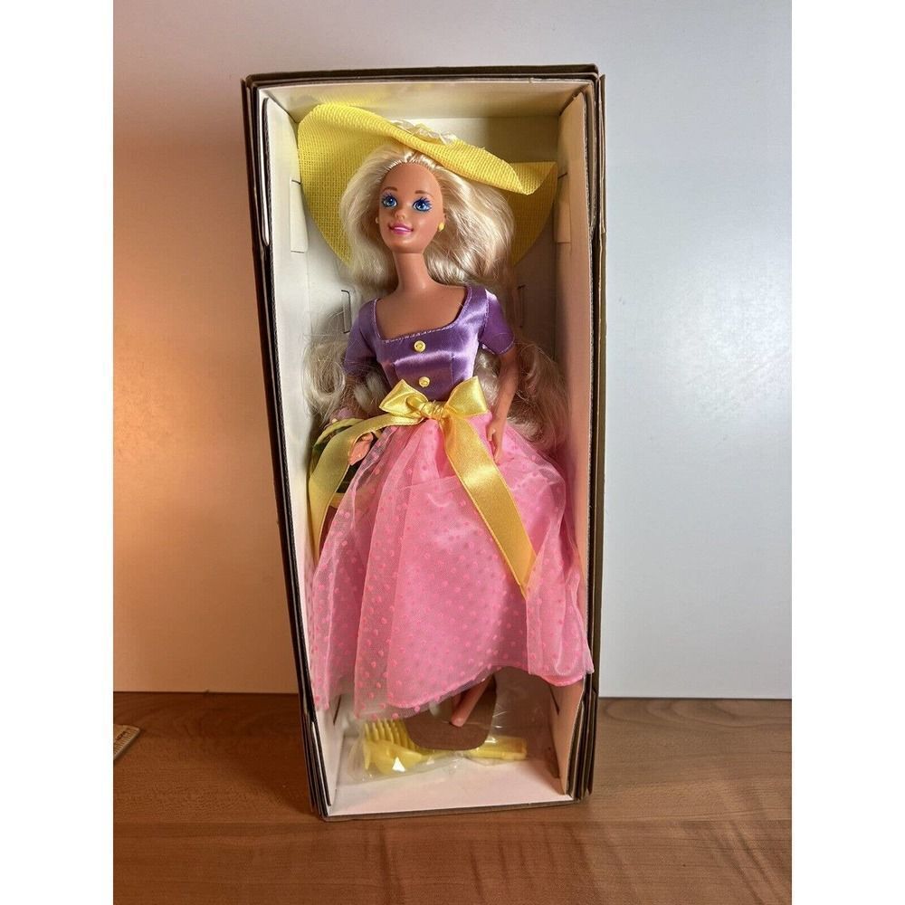 Vintage 1995 Mattel Avon Special Edition Spring Blossom Barbie 1st in Series NIB
